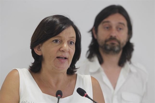 Carolina Bescansa y Rafa Mayoral, ambos miembros de la Secretaría de Programa de Podemos. 