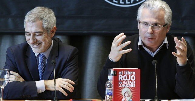 Gaspar Llamazares y Baltasar Garz&oacute;n.