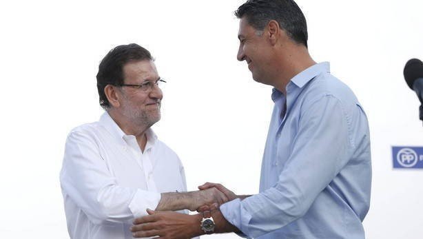 Rajoy y Albiol.