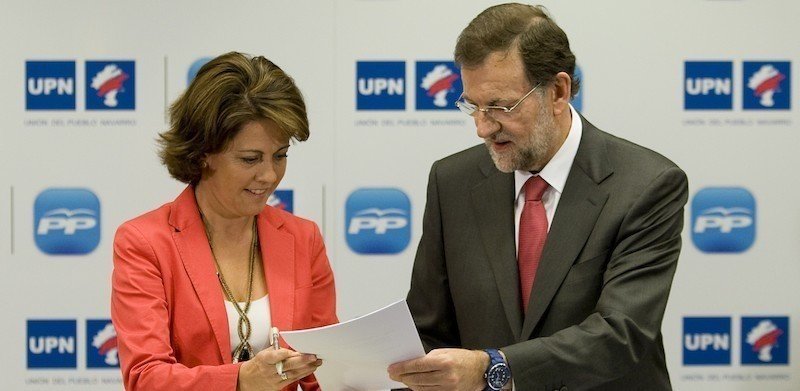 Rajoy busca reeditar el pacto con UPN que selló con Barcina en 2011.