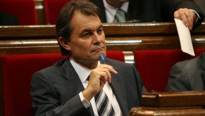 Artur Mas en el Parlament.
