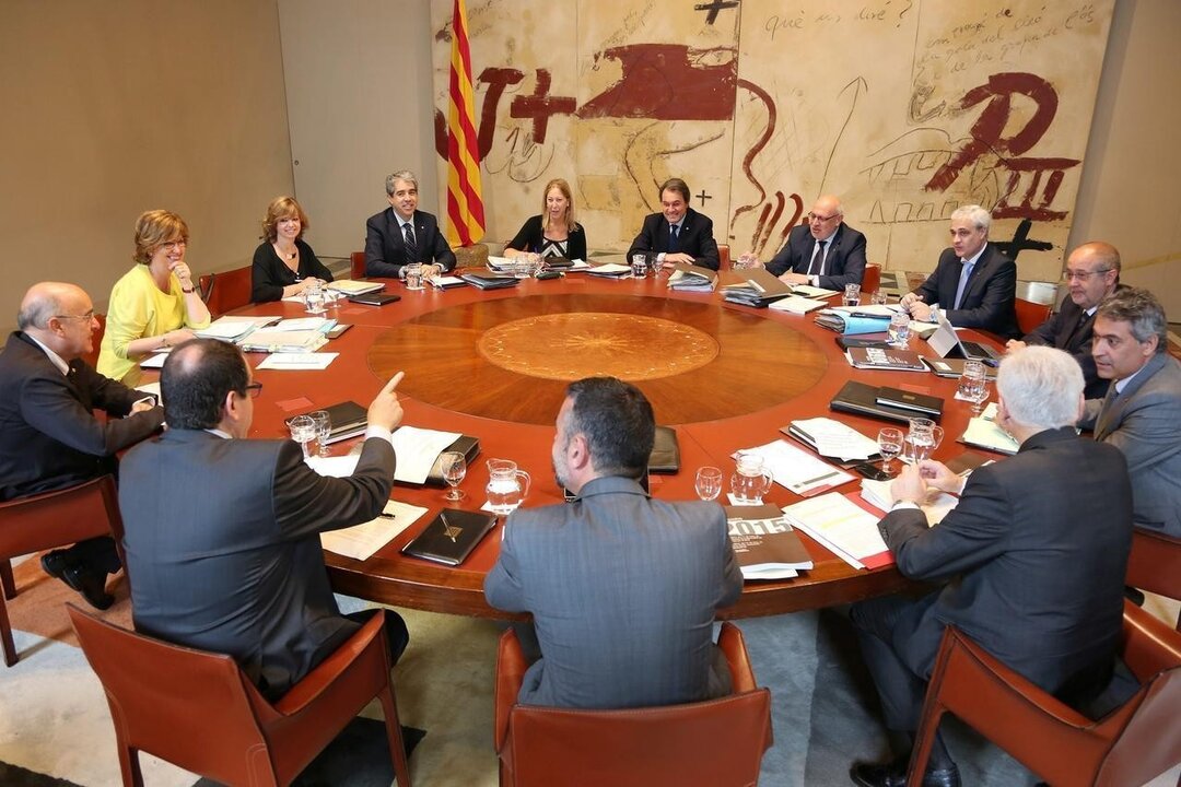 Reuni&oacute;n del gobierno de la Generalitat de Catalu&ntilde;a.