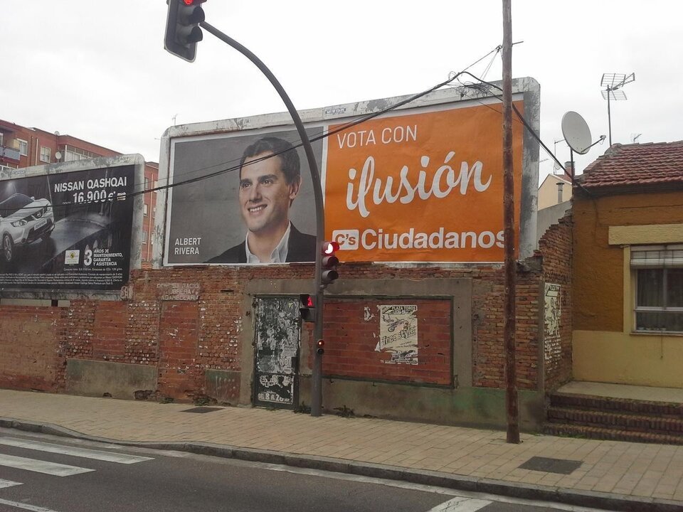 Valla publicitaria Albert Rivera.