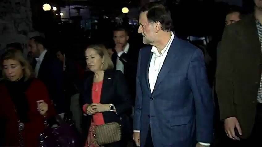 Mariano Rajoy, tras la agresi&oacute;n sufrida en Pontevedra.
