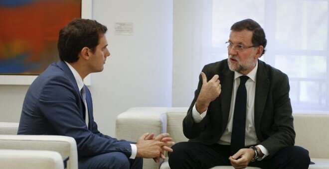 Albert Rivera y Mariano Rajoy.