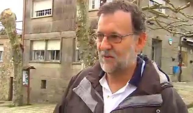 Rajoy desconecta en Pontevedra.