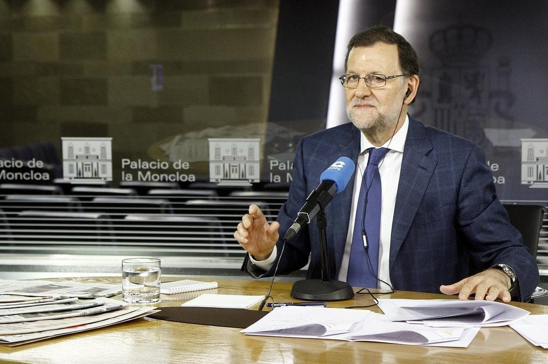 Mariano Rajoy, en una entrevista en La Moncloa.