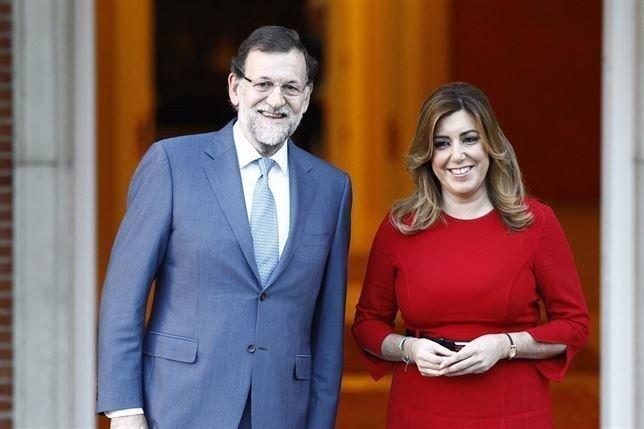Mariano Rajoy y Susana Díaz.