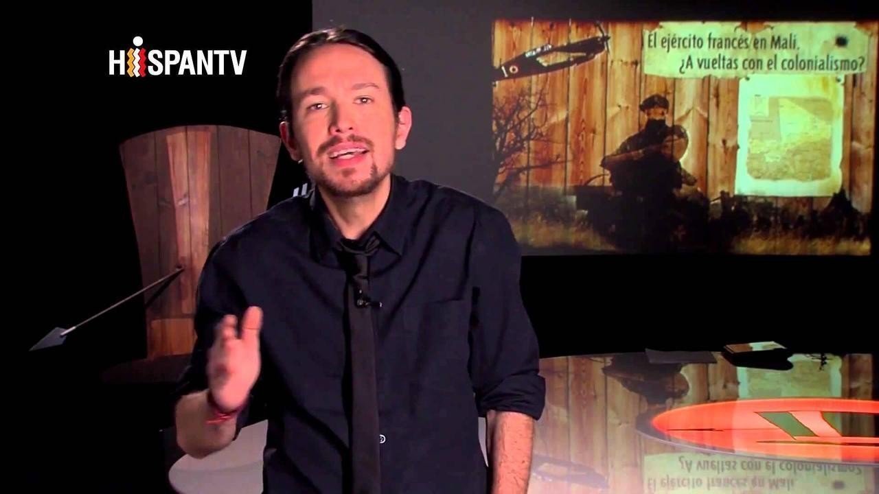 Pablo Iglesias durante una de las emisiones de 'Fort Apache' en HispanTV.