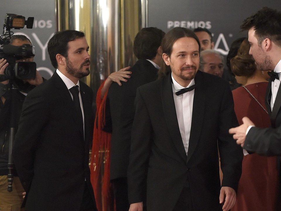 Pablo Iglesias en los Premios Goya 2016.