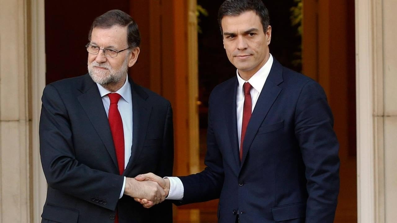 Mariano Rajoy y Pedro Sánchez, en su última reunión en La Moncloa.