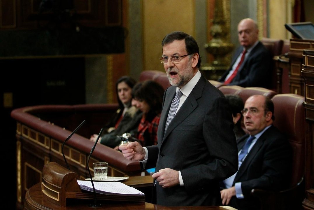 Mariano Rajoy en el Congreso de los Diputados. 