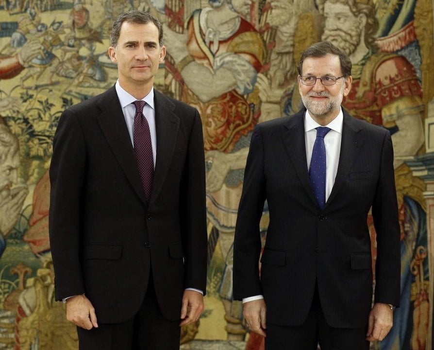 Mariano Rajoy y Felipe VI. 