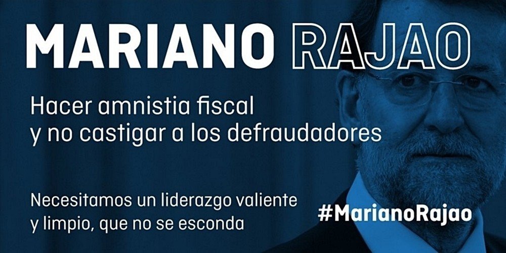 Parte de la campaña #MarianoRajao de Ciudadanos.