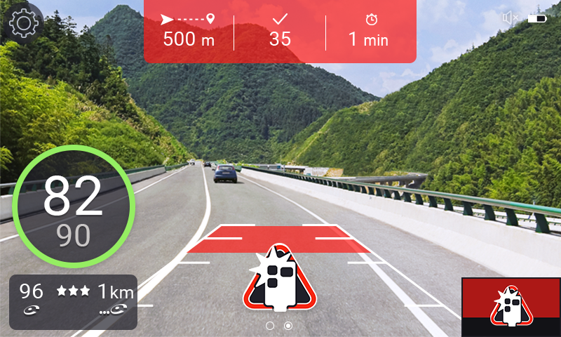 Aplicación iCoyote para información en carretera.