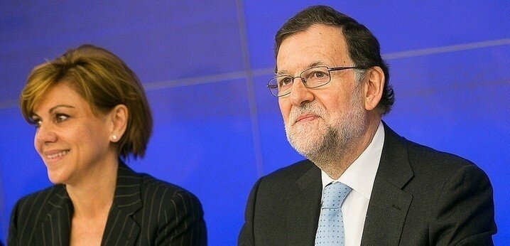 Mariano Rajoy y Mar&iacute;a Dolores de Cospedal.