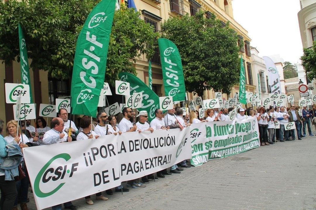 Manifestación de CSIF.