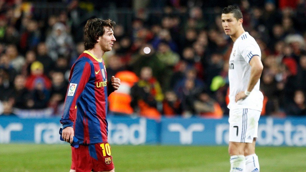 Messi y Cristiano Ronaldo.