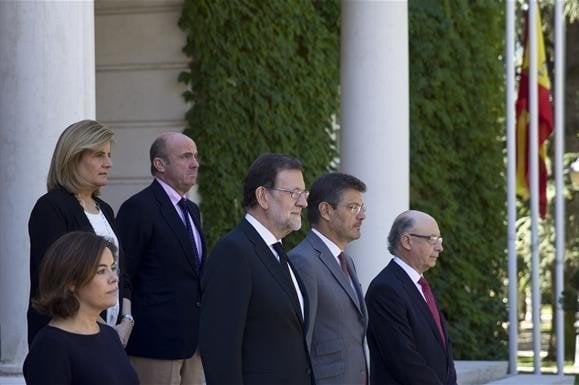 Rajoy y los ministros.