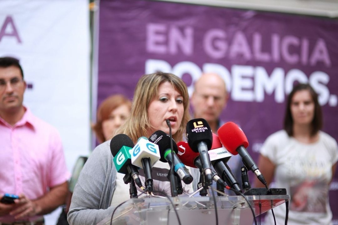 Carmen Santos, secretaria general de Podemos Galicia. 