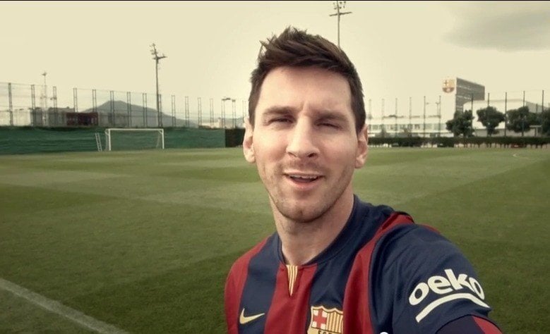 Messi en un spot de bienvenida al patrocinador turco Beko.
