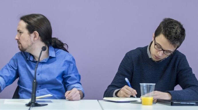 Pablo Iglesias e &Iacute;&ntilde;igo Errej&oacute;n.