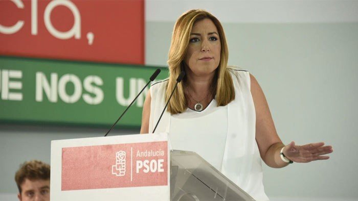 Susana Díaz en el Comité Director del PSOE andaluz.