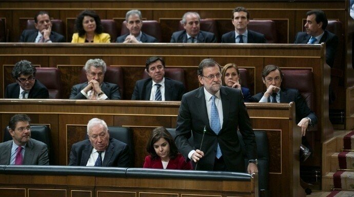 Rajoy, en el Congreso de los Diputados.