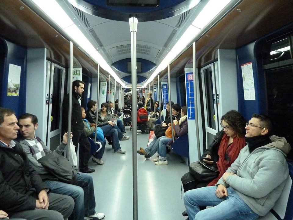 Vagón del Metro de Madrid.