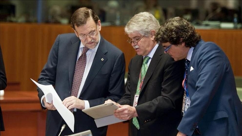 Rajoy, Alfonso Dastis y Moragas.
