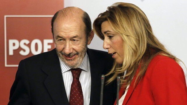 Alfredo P&eacute;rez Rubalcaba y Susana D&iacute;az.