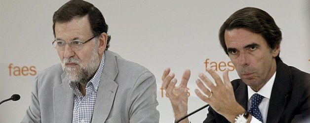 Rajoy y Aznar en una conferencia de FAES.