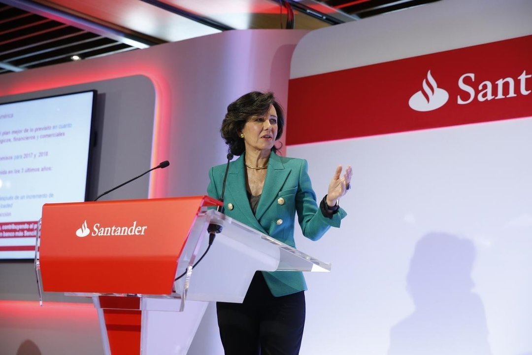 Ana Botín, durante la presentación de resultados del Santander.
