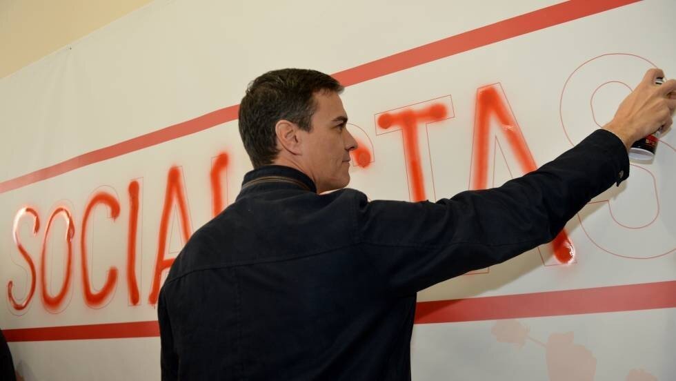 Pedro S&aacute;nchez tras el acto de Dos Hermanas.