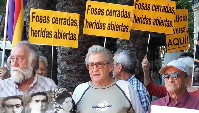 Manifestación de las víctimas del franquismo.