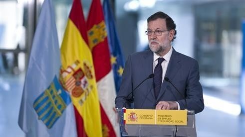 Mariano Rajoy, en un acto en Segovia.