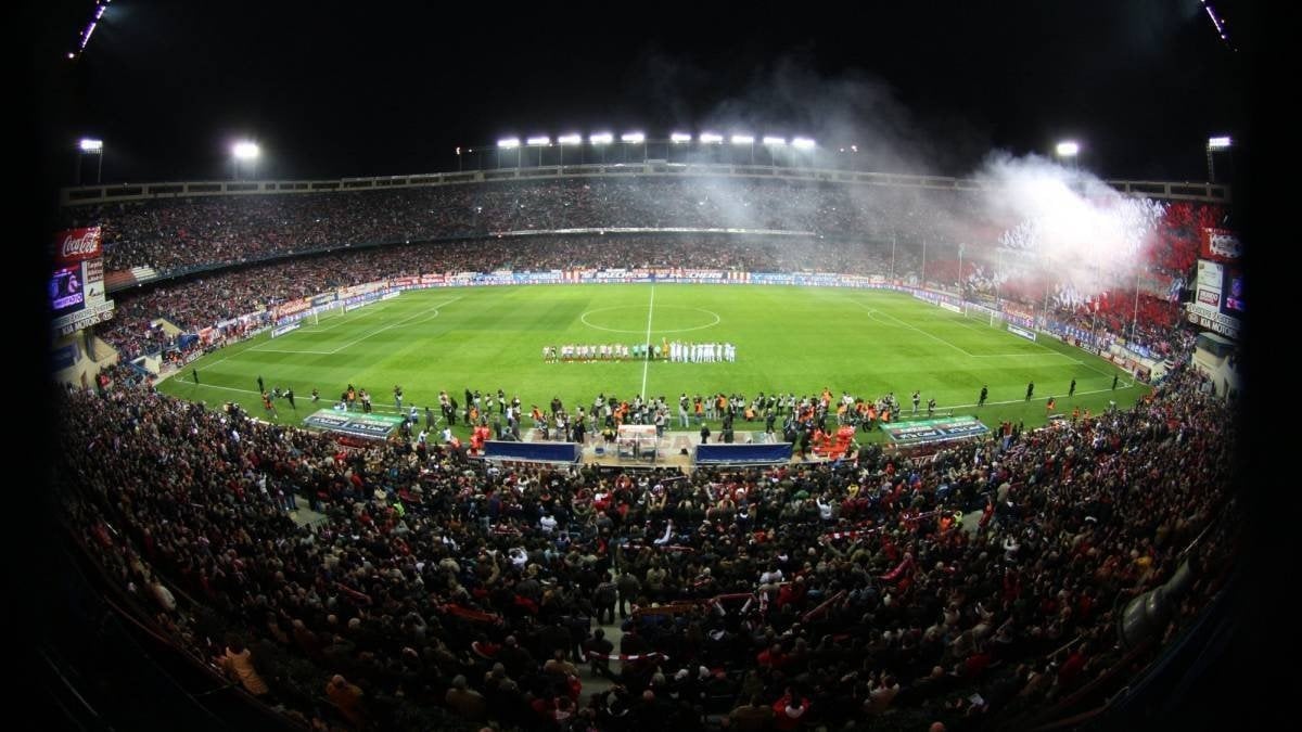 Estadio Vicente Calderón.