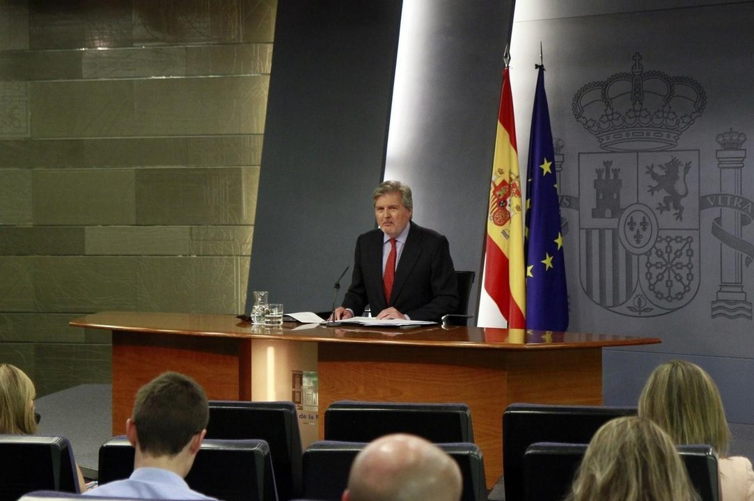 Íñigo Méndez de Vigo, en una comparecencia tras el Consejo de Ministros.