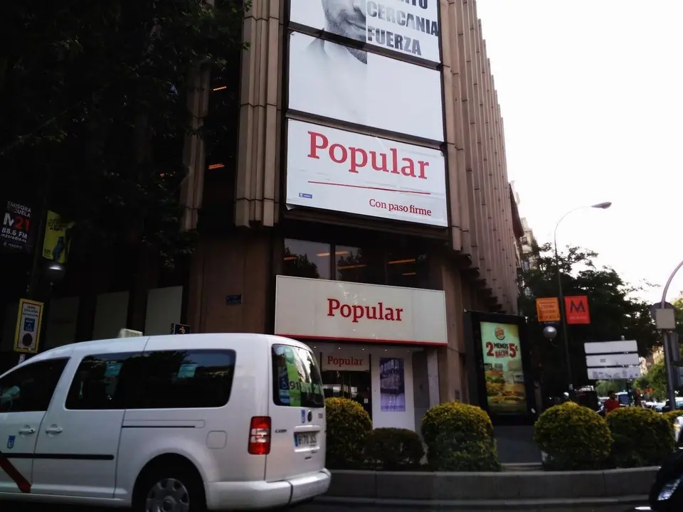 Sede del Banco Popular en Madrid.