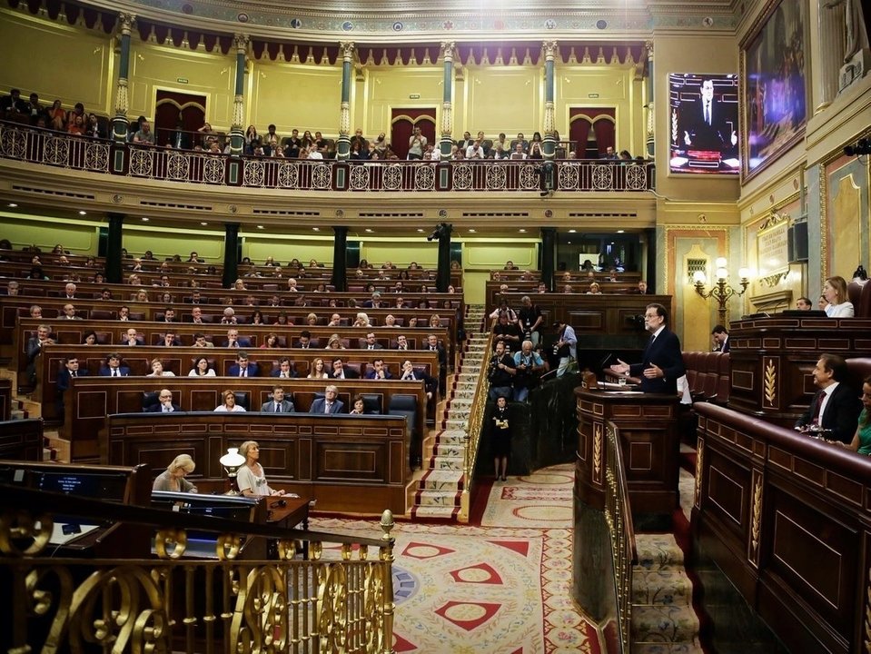 Pleno del Congreso durante la moción de censura.