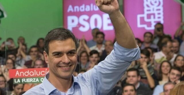 Pedro S&aacute;nchez, en un mitin del PSOE andaluz.