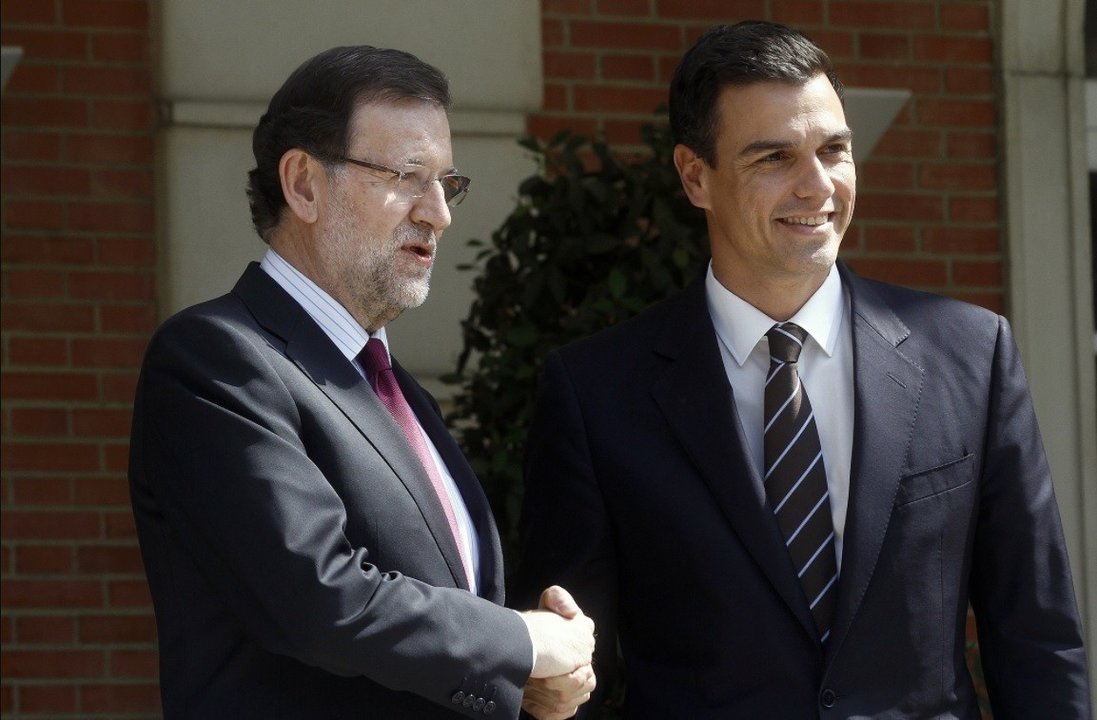 Mariano Rajoy y Pedro Sánchez, en La Moncloa.