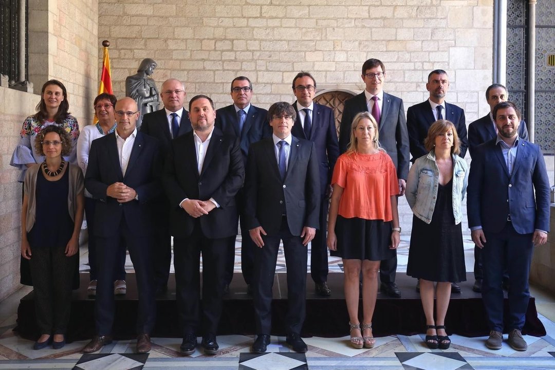 Gobierno de Carles Puigdemont tras el cese de Jordi Baiget.