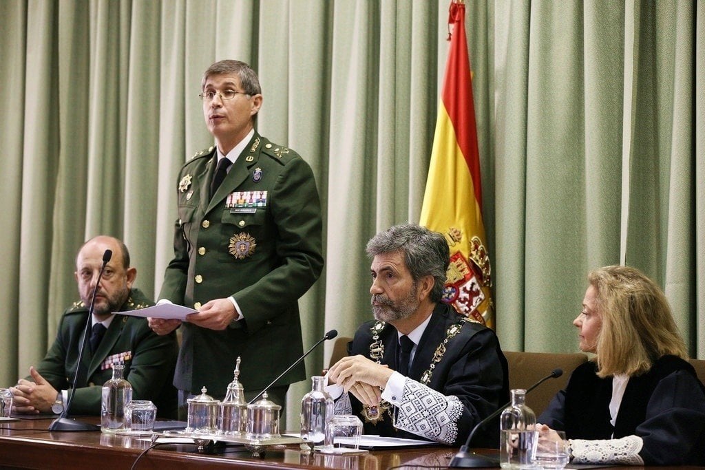 El presidente del Tribunal Militar Central, Rafael E. Matamoros.