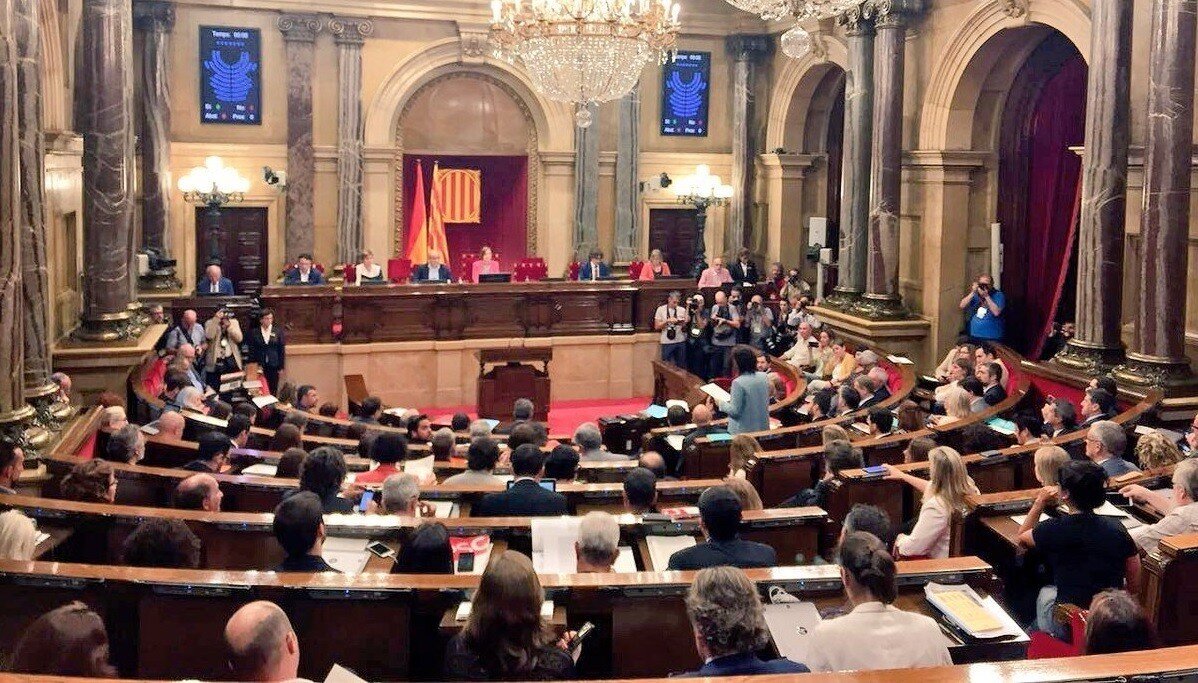 Pleno del Parlament de Catalu&ntilde;a.