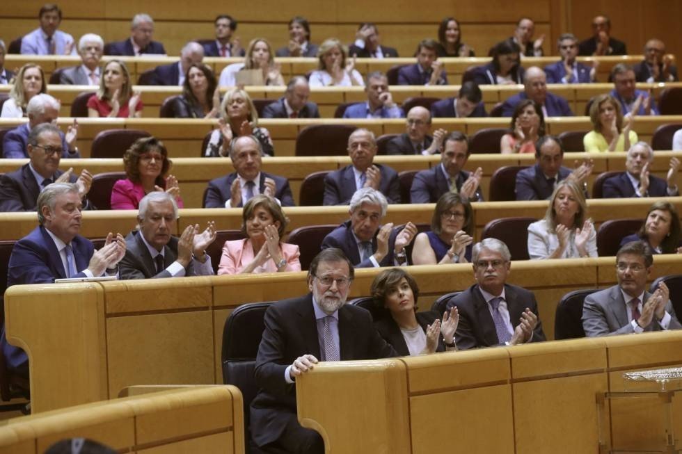 Mariano Rajoy, en el Senado.