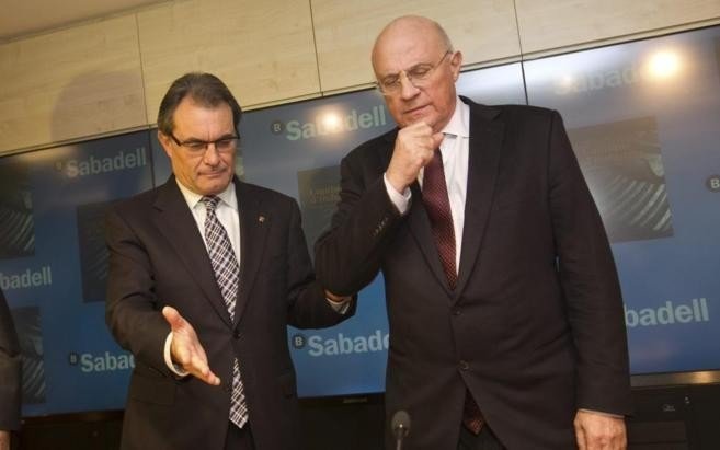 Artur Mas y Josep Oliu