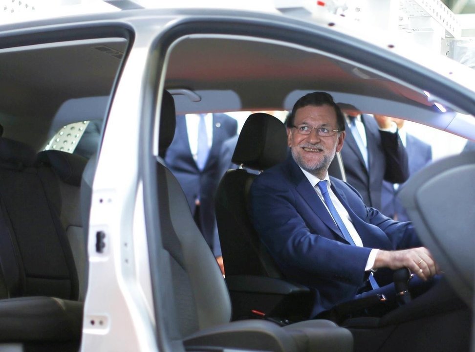 Mariano Rajoy, durante una visita a Seat Martorell.
