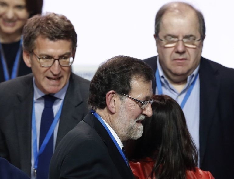 Feijóo, Rajoy y Herrera.