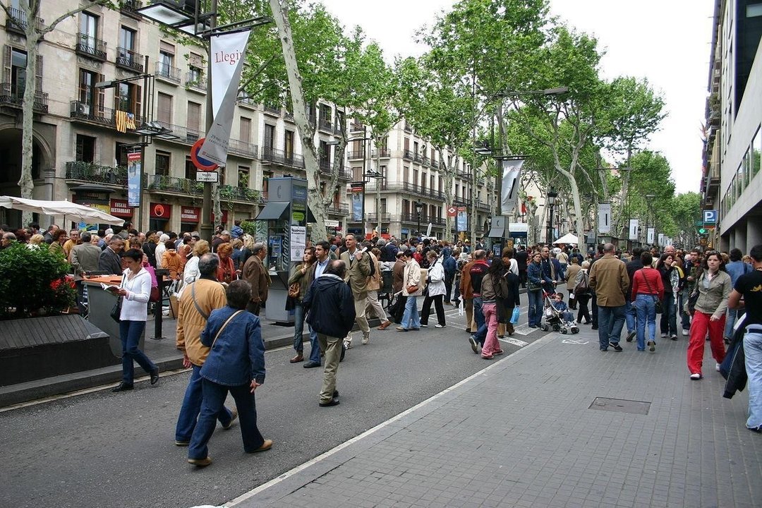 La Rambla de Barcelona.